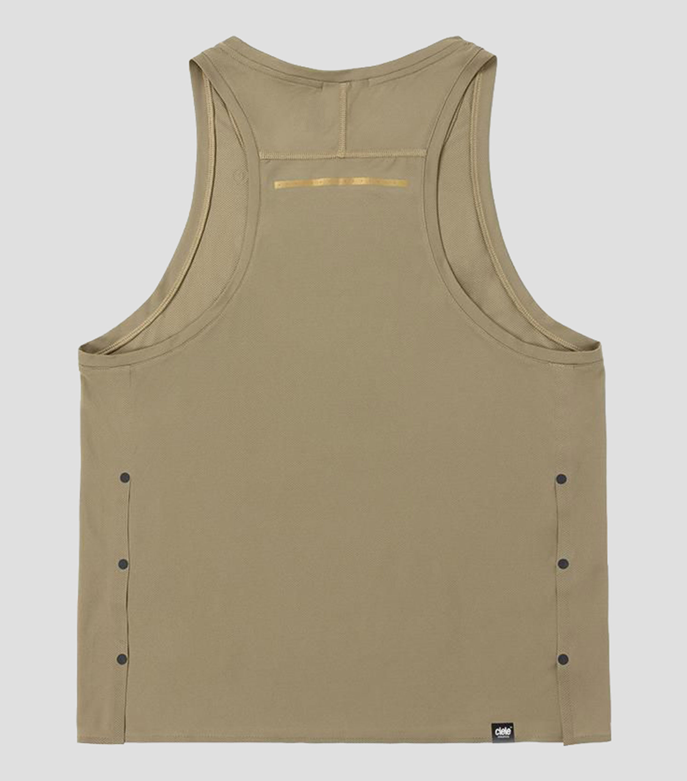Playera Deportiva para correr cuello redondo sin mangas liso Hombre